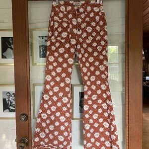 Wrangler Retro Highrise Floral Daisy Flare Jeans